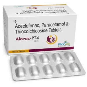 Aceclofenac 100mg, Paracetamol 325 mg, and Thiococlchicoside 4mg Tablet