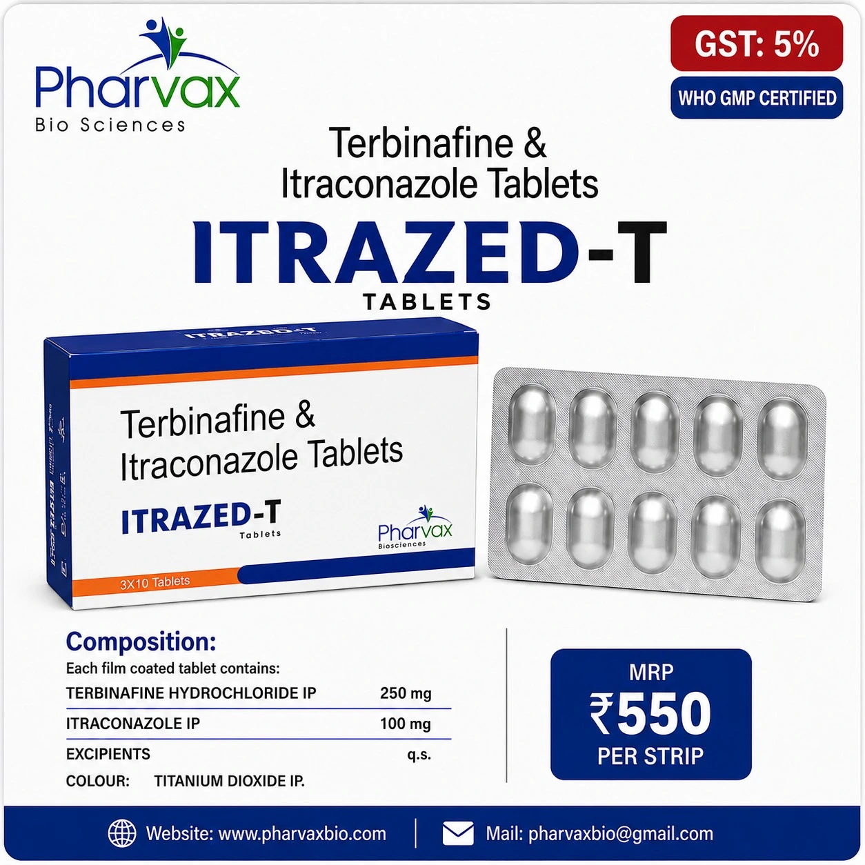 Itraconazole and Terbinafine Tablets- ITRAZED-T