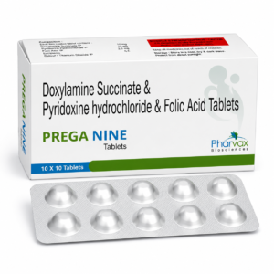 Prega Nine Doxylamine Pyridoxine Folic Acid Tablets
