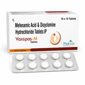 Vaxspas-M Mefenamic Acid and Dicyclomine Hydrochloride Tablets