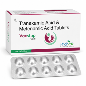 Vaxstop Tranexamic Acid and Mefenamic Acid Tablets