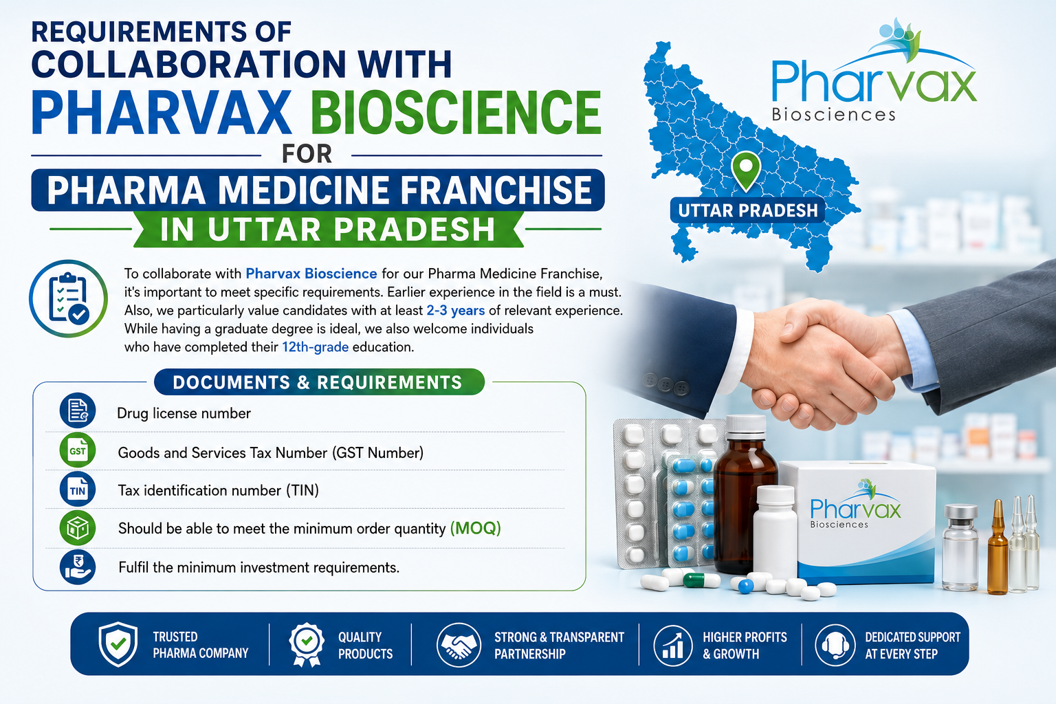 Franchise collaboration requirements with Pharvax Biosciences