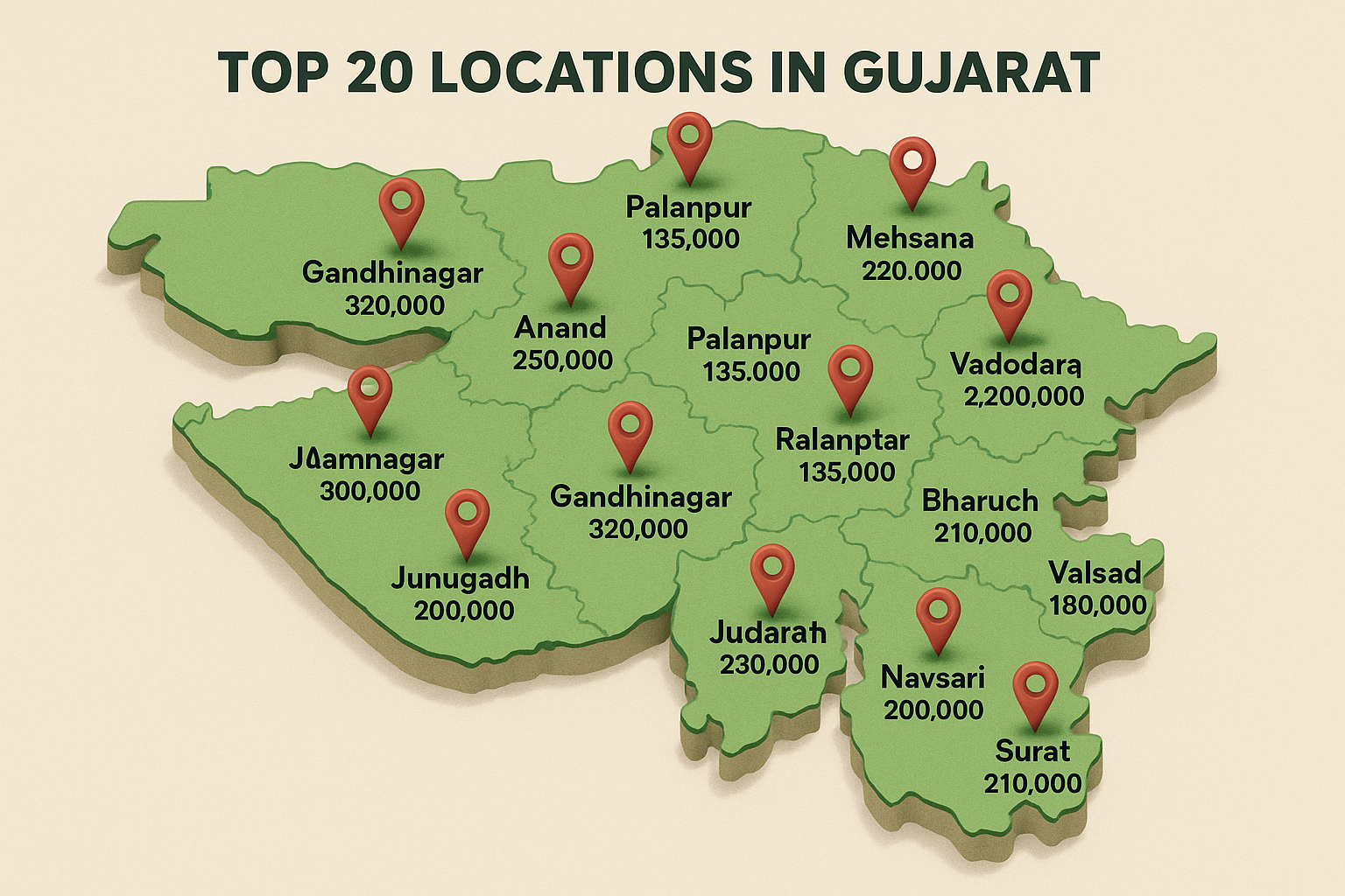 gujarat map