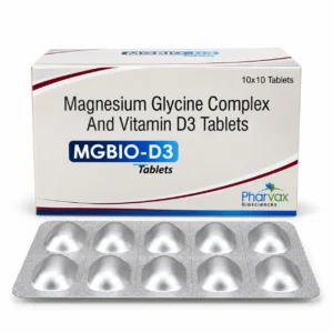 Magnesium Glycine Complex and Vitamin D3 Tablets PCD Pharma Franchise
