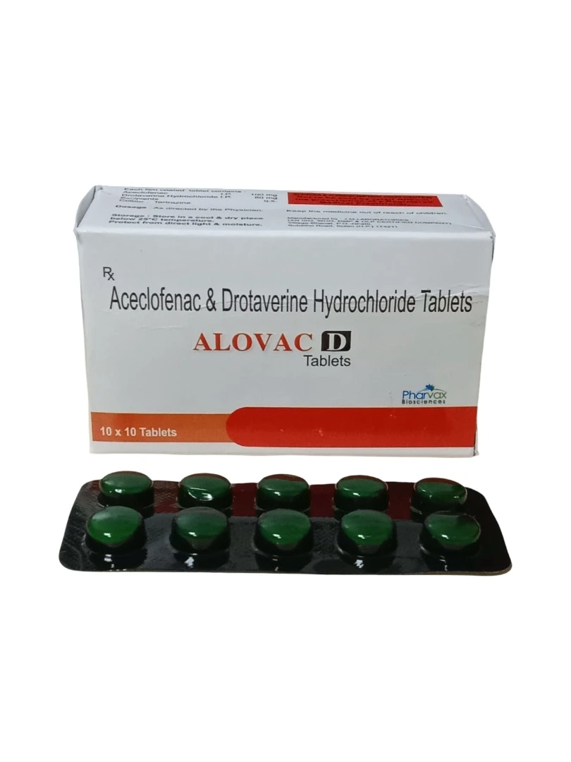 Aceclofenac and Drotaverine Hydrochloride Tablets for PCD Pharma Franchise