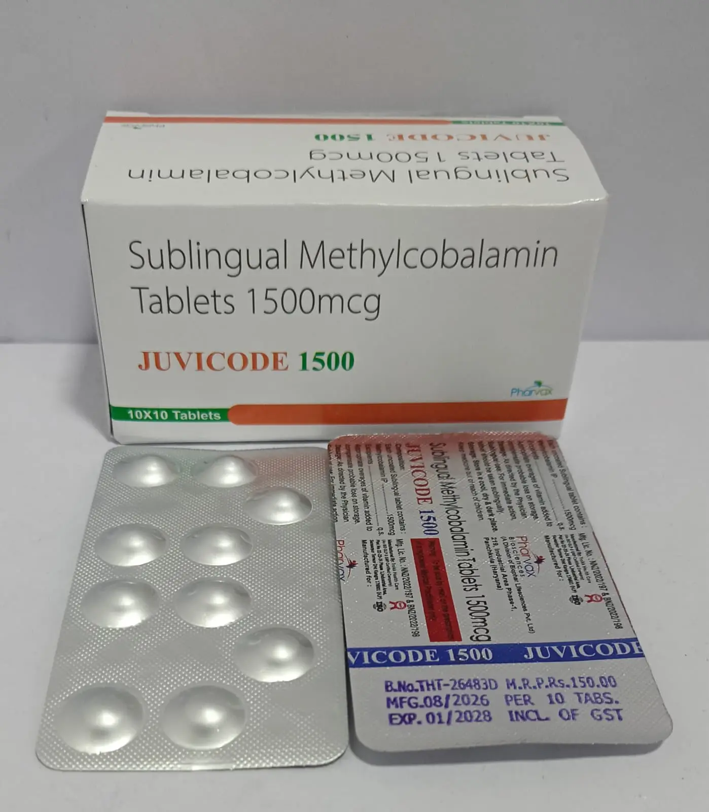 Methylcobalamin 1500 mcg Sublingual Tablets for PCD Pharma Franchise