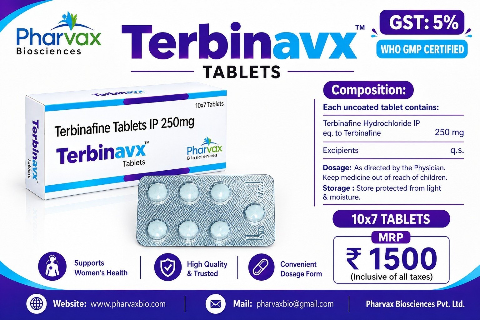Terbinavx Tablets