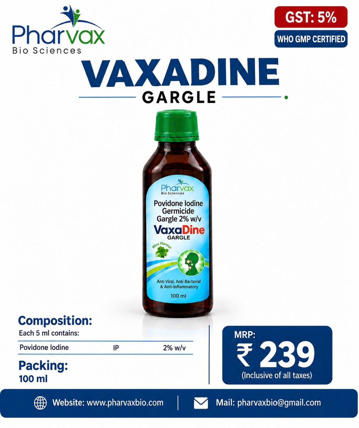 VAXADINE GARGLE